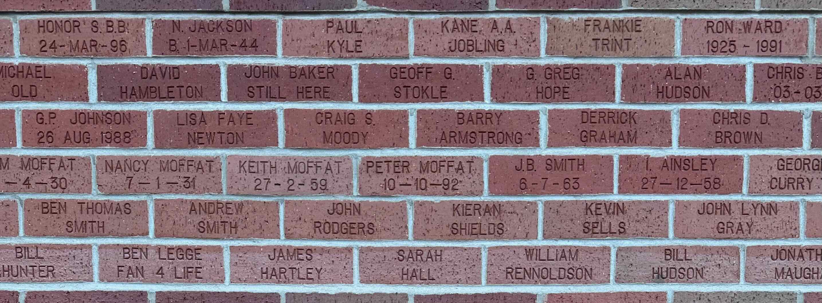 Image of brick for ALAN HUDSON