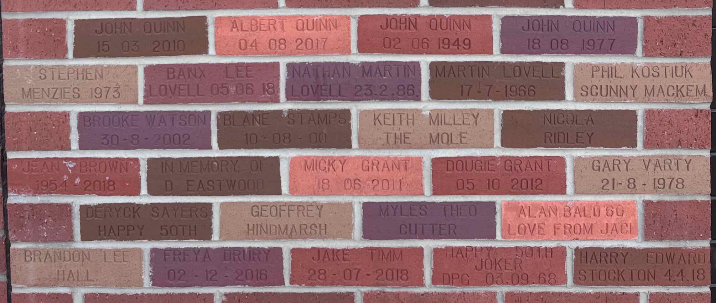 Image of brick for BROOKE WATSON 30-8-2002