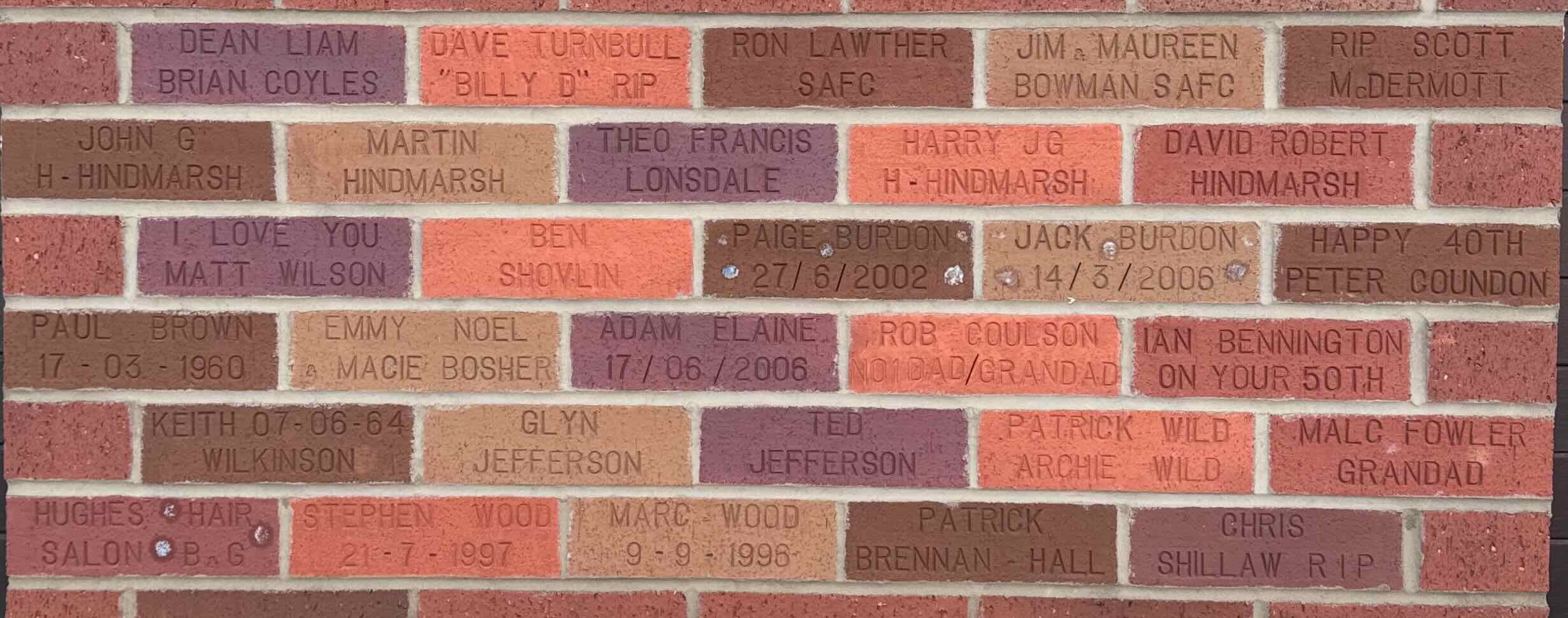 Image of brick for PAUL BROWN 17-03-1960