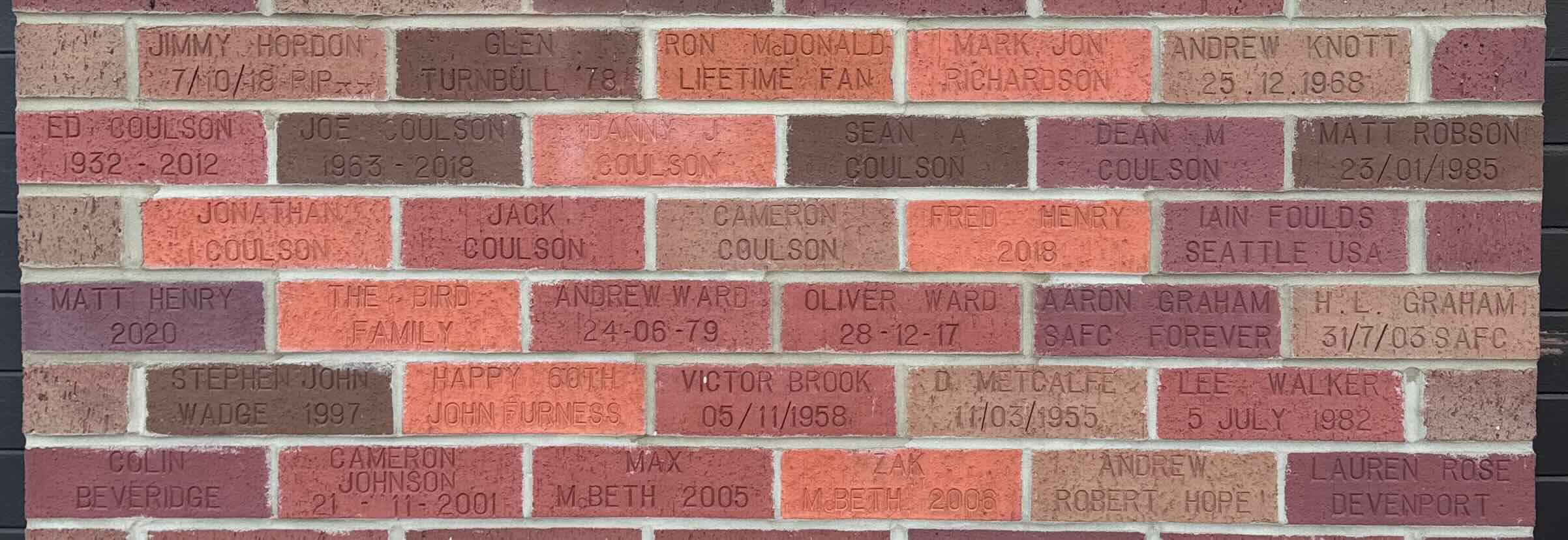 Image of brick for H.L. GRAHAM 31/7/03 SAFC