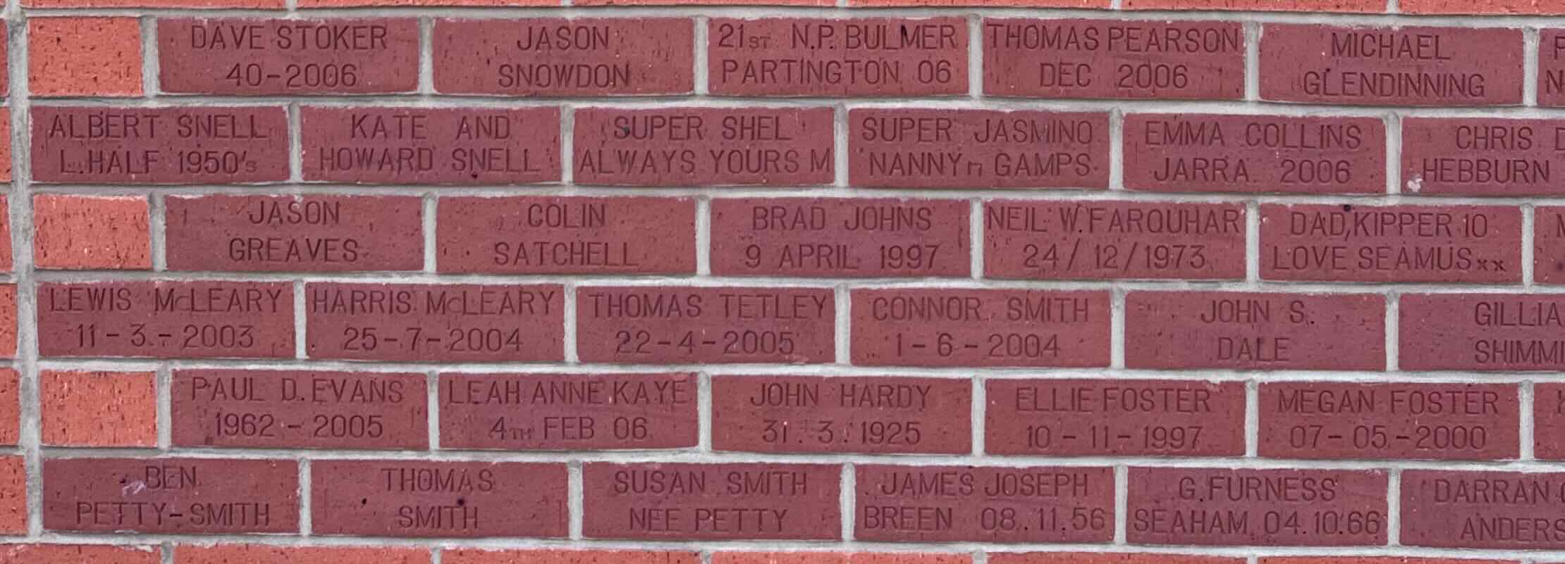 Image of brick for CONNOR SMITH 1-6-2004