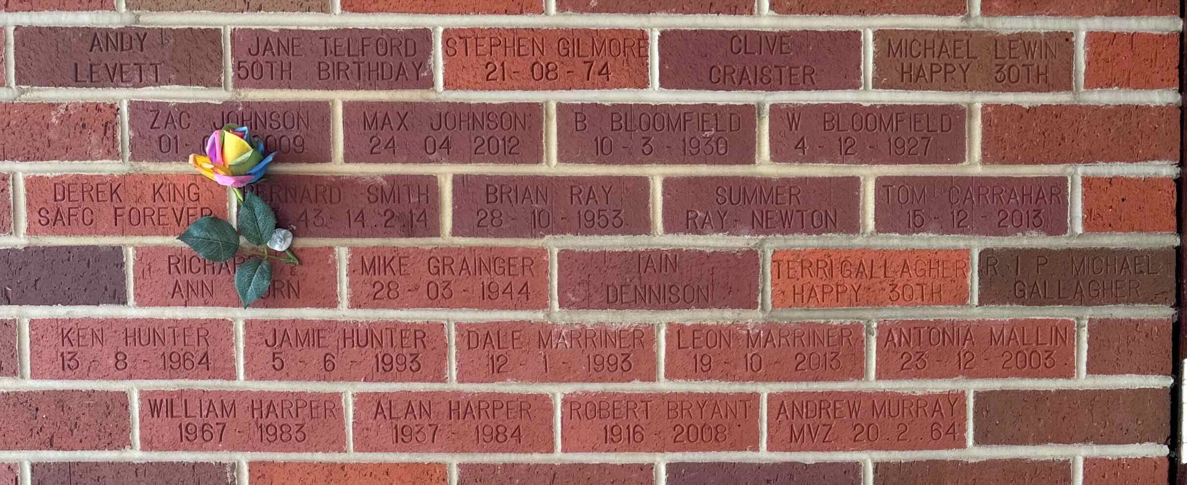 Image of brick for ALAN HARPER 1937-1984