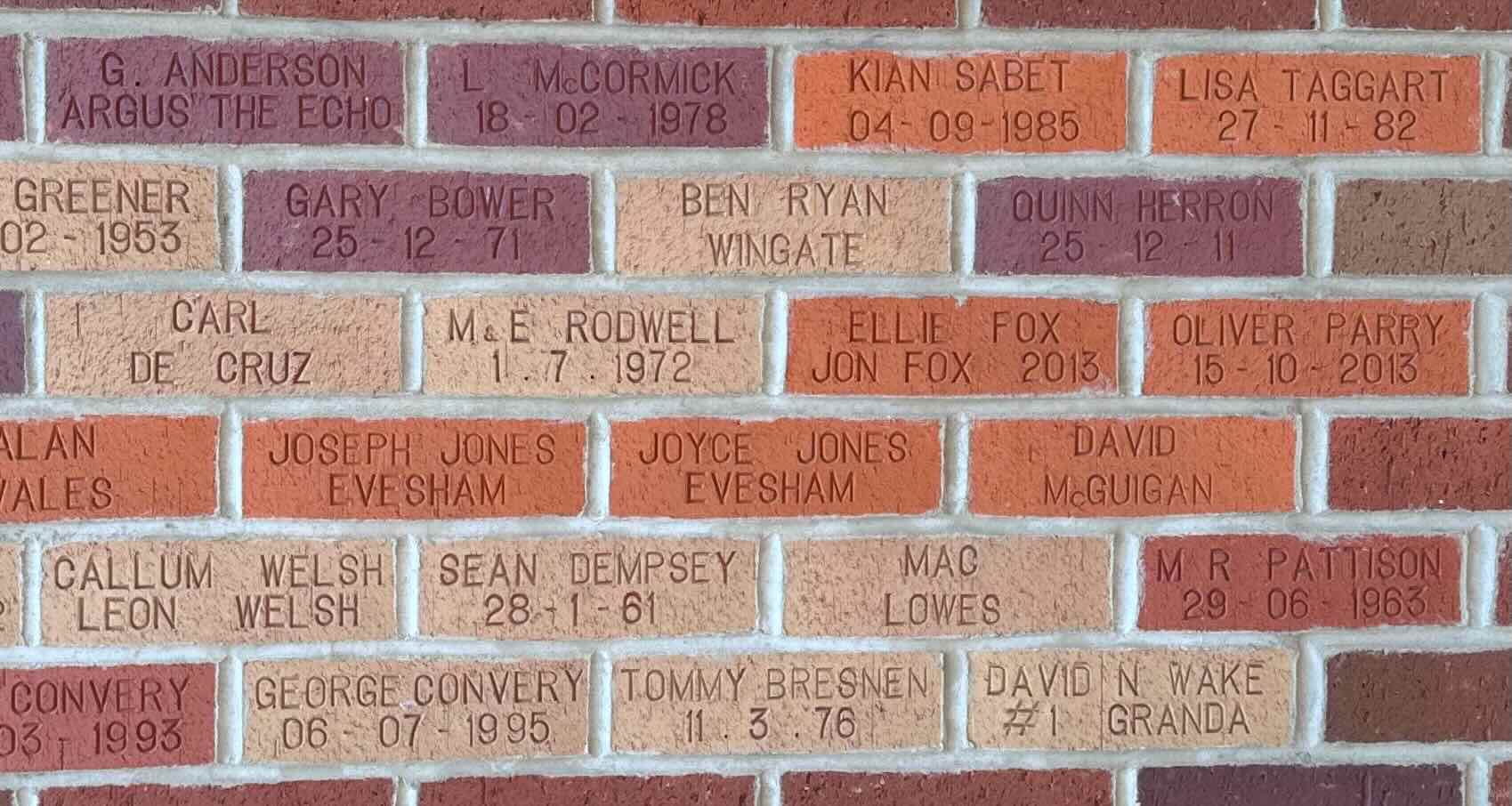 Image of brick for KIAN SABET 04-09-1985