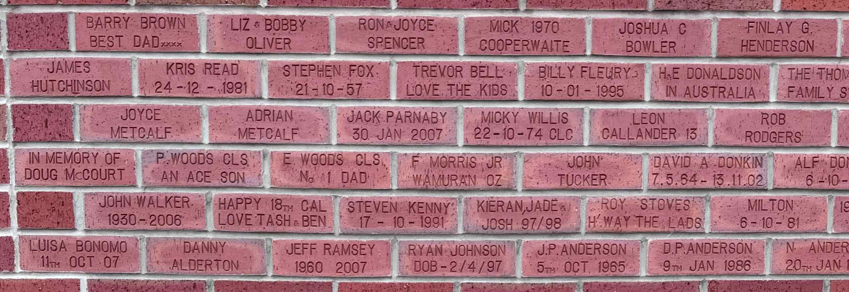 Image of brick for MICKY WILLIS 22-10-74 CLC