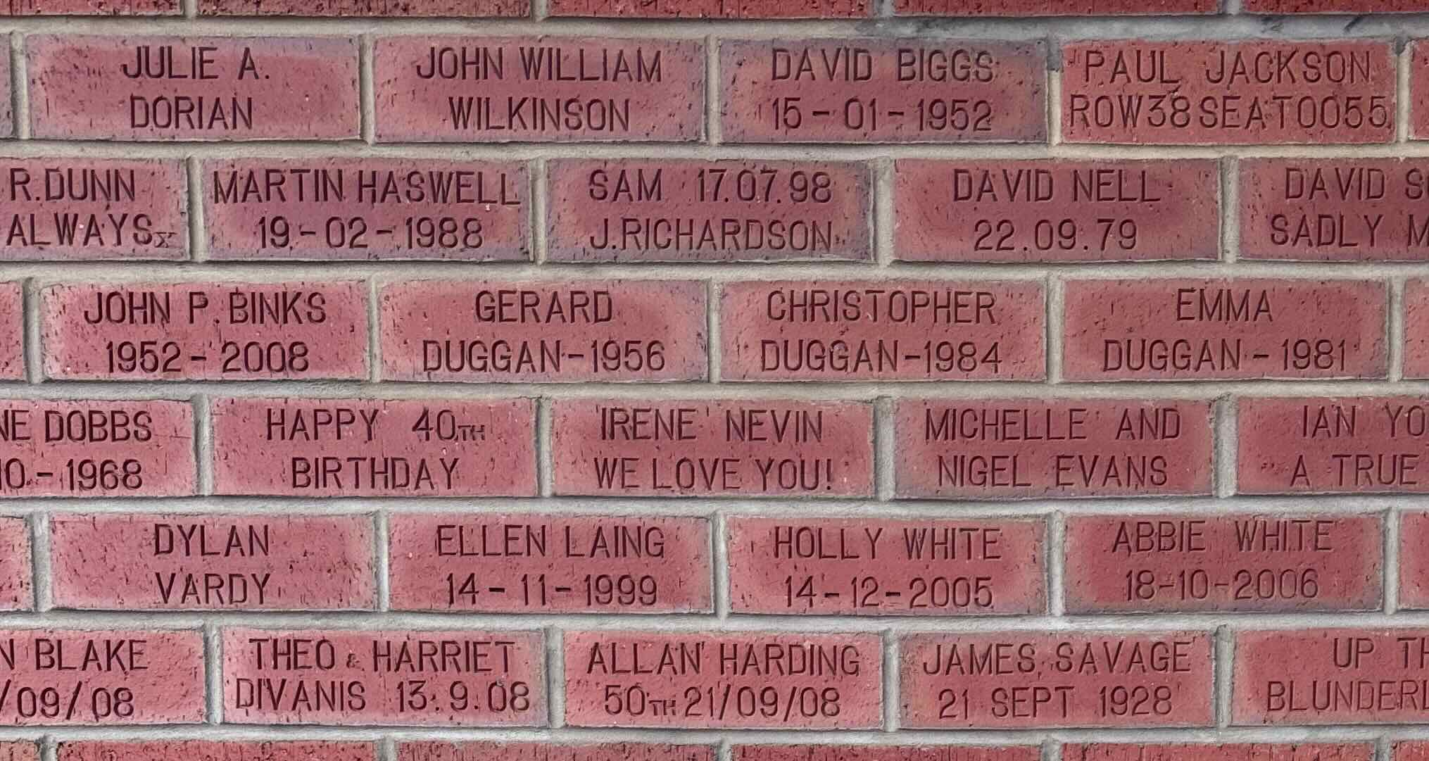 Image of brick for ABBIE WHITE 18-10-2006