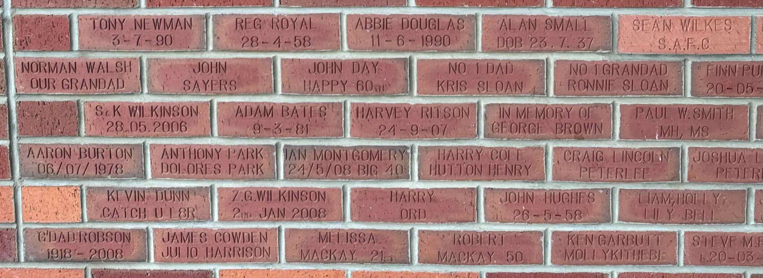 Image of brick for IAN MONTGOMERY 24/5/08 BIG 40