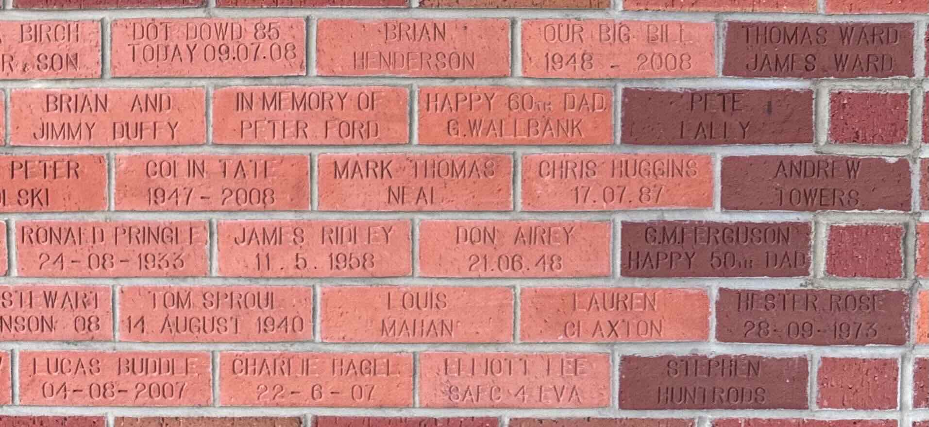 Image of brick for RONALD PRINGLE 24-08-1933