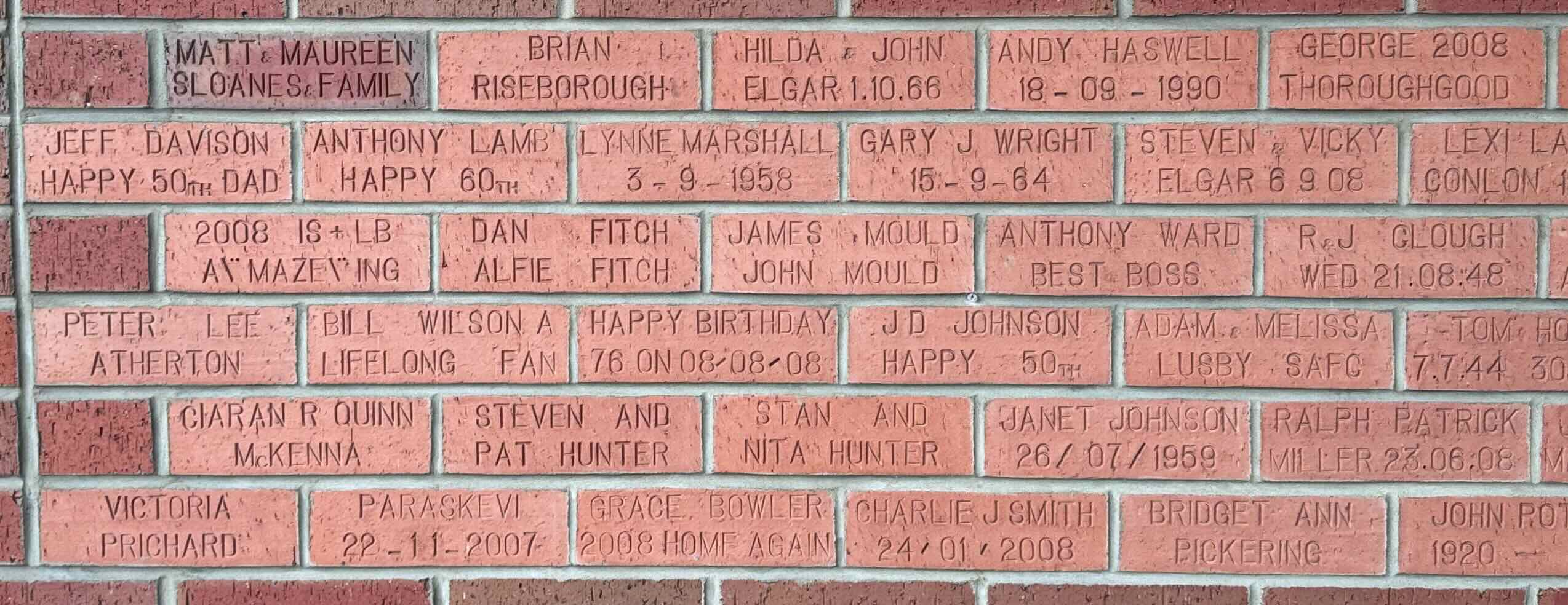 Image of brick for HAPPY BIRTHDAY 76 ON 08-08-08