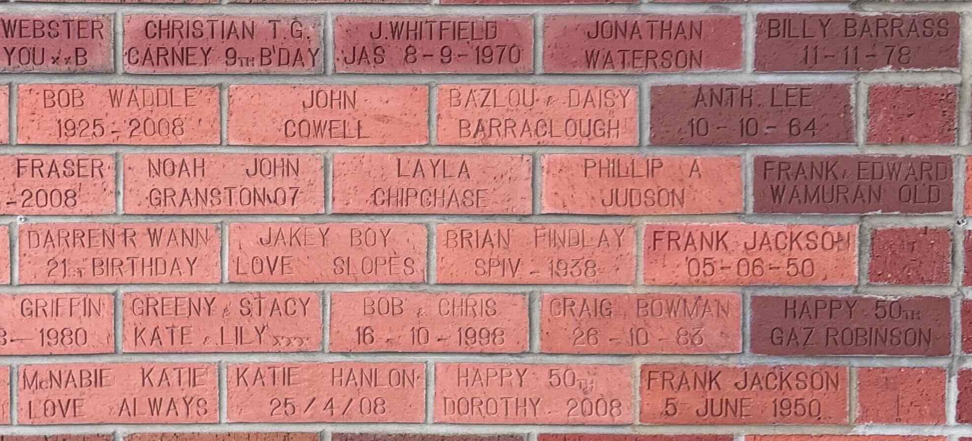 Image of brick for BOB WADDLE 1925-2008
