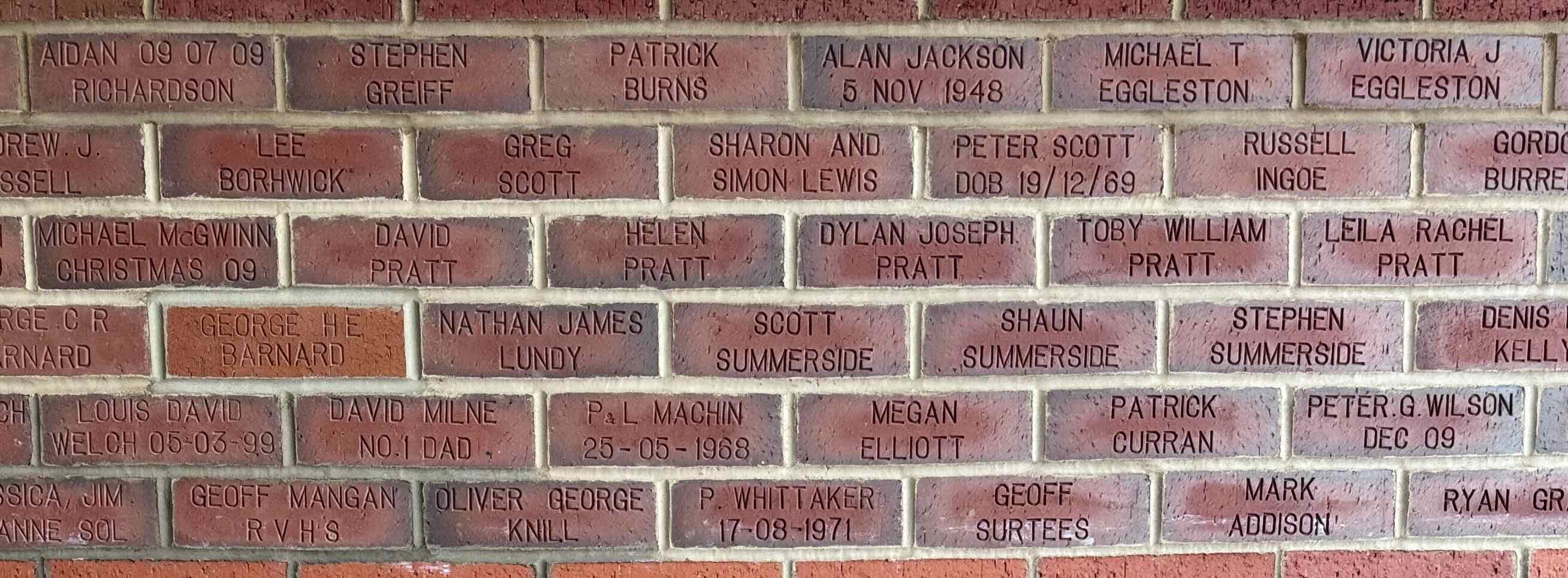 Image of brick for PETER G. WILSON DEC 09