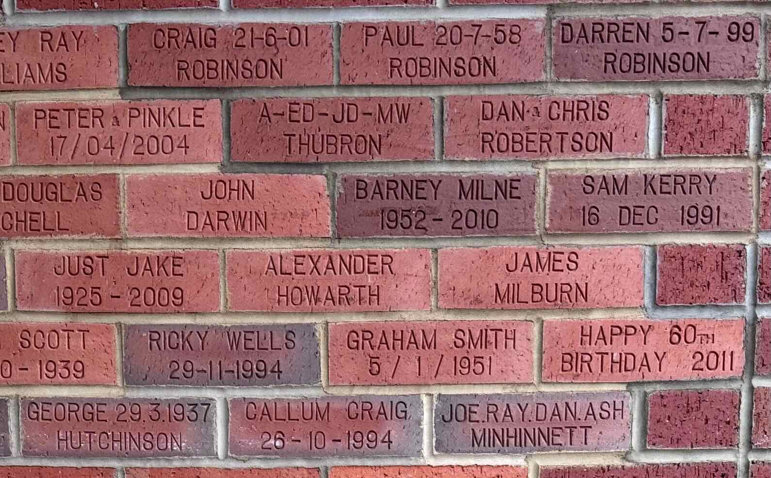 Image of brick for BARNEY MILNE 1952-2010
