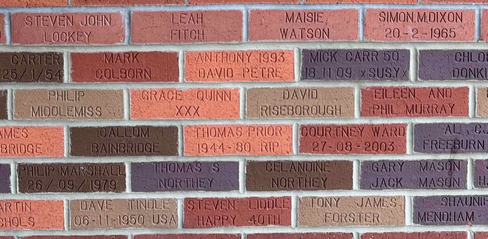 Image of brick for COURTNEY WARD 27-08-2003