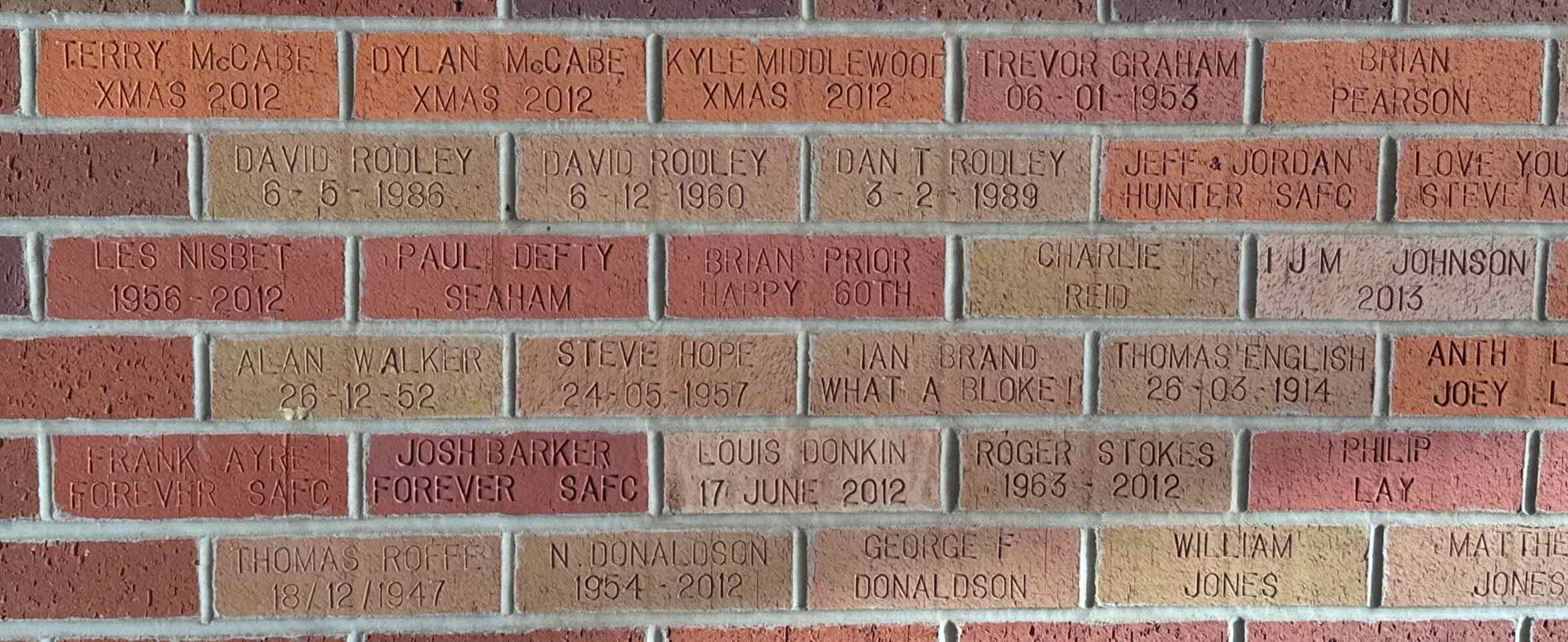 Image of brick for TERRY McCABE XMAS 2012
