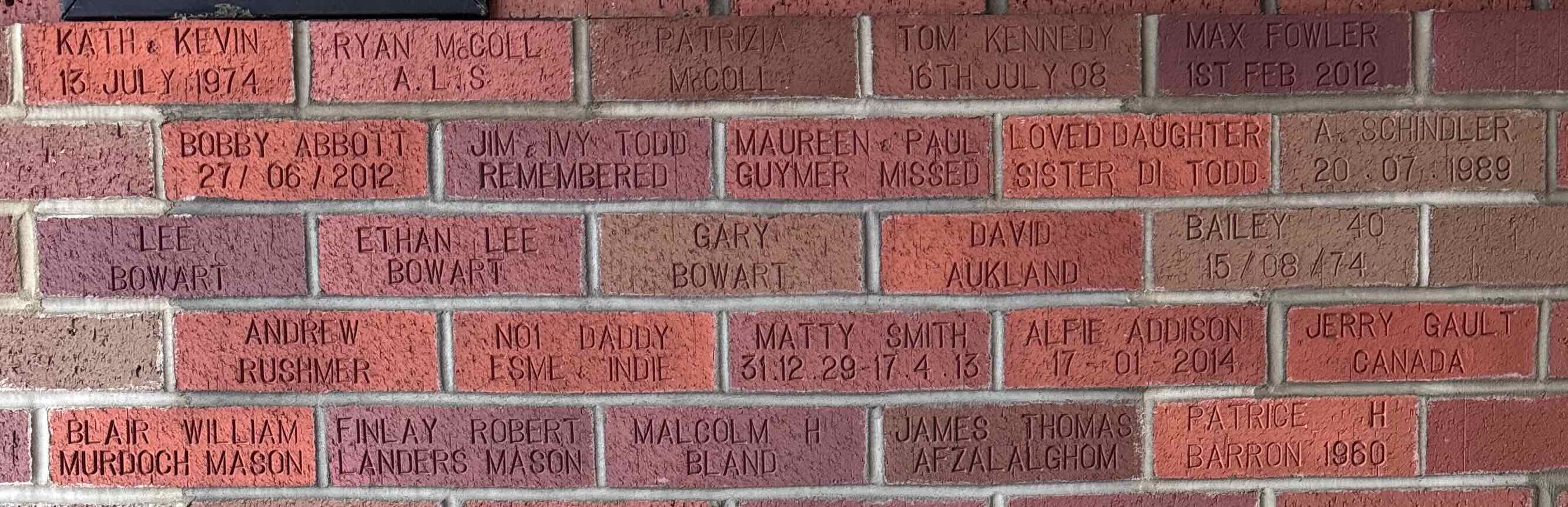 Image of brick for MATTY SMITH 31.12.29-17.4.13