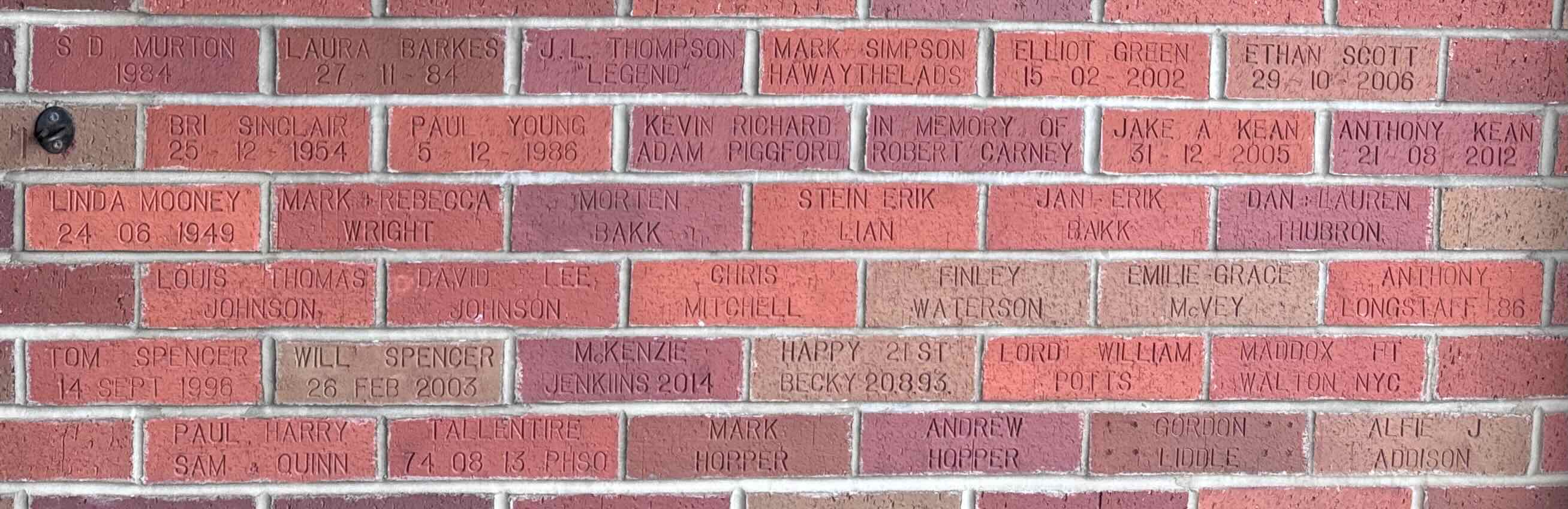 Image of brick for S D MURTON 1984