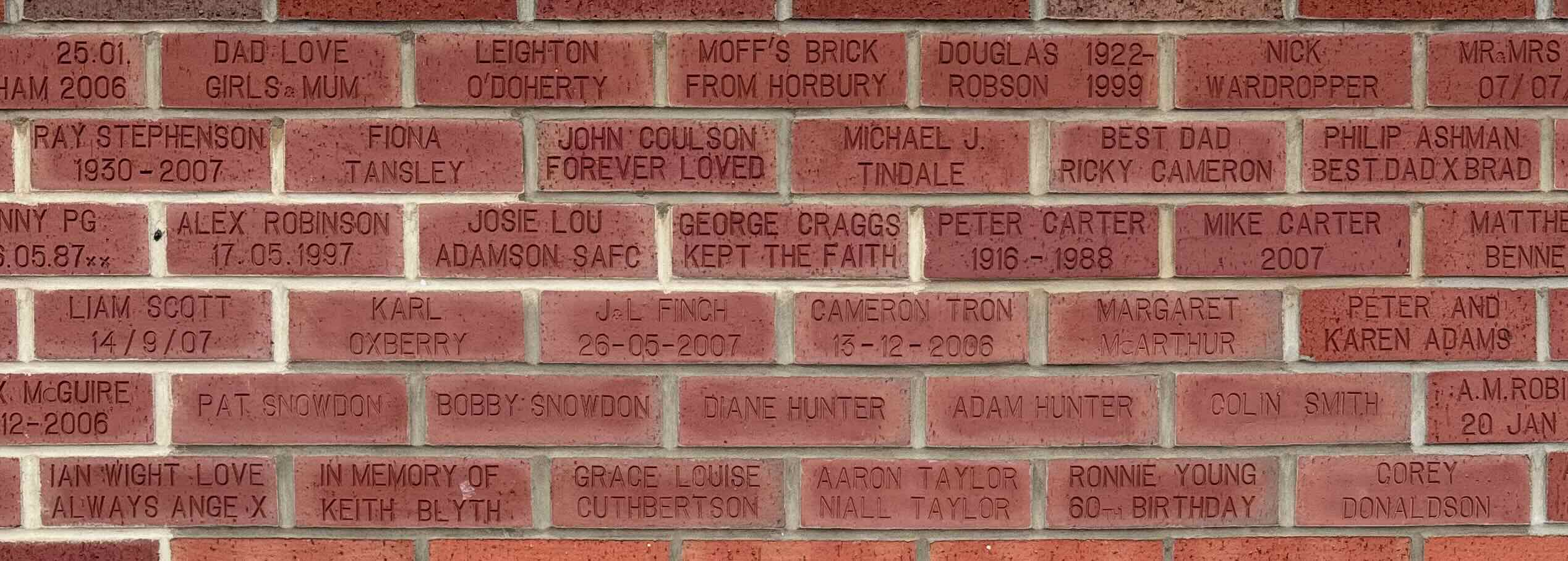 Image of brick for BOBBY SNOWDON