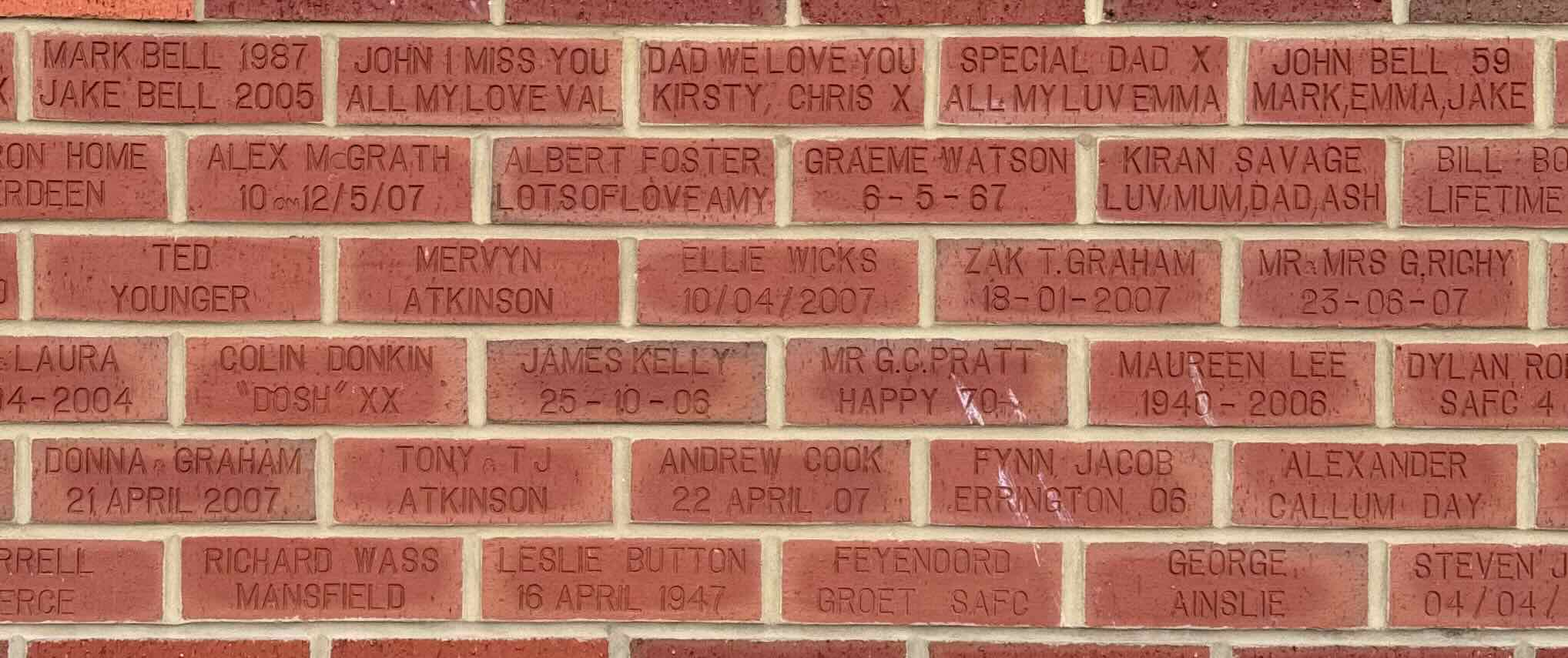 Image of brick for MERVYN ATKINSON
