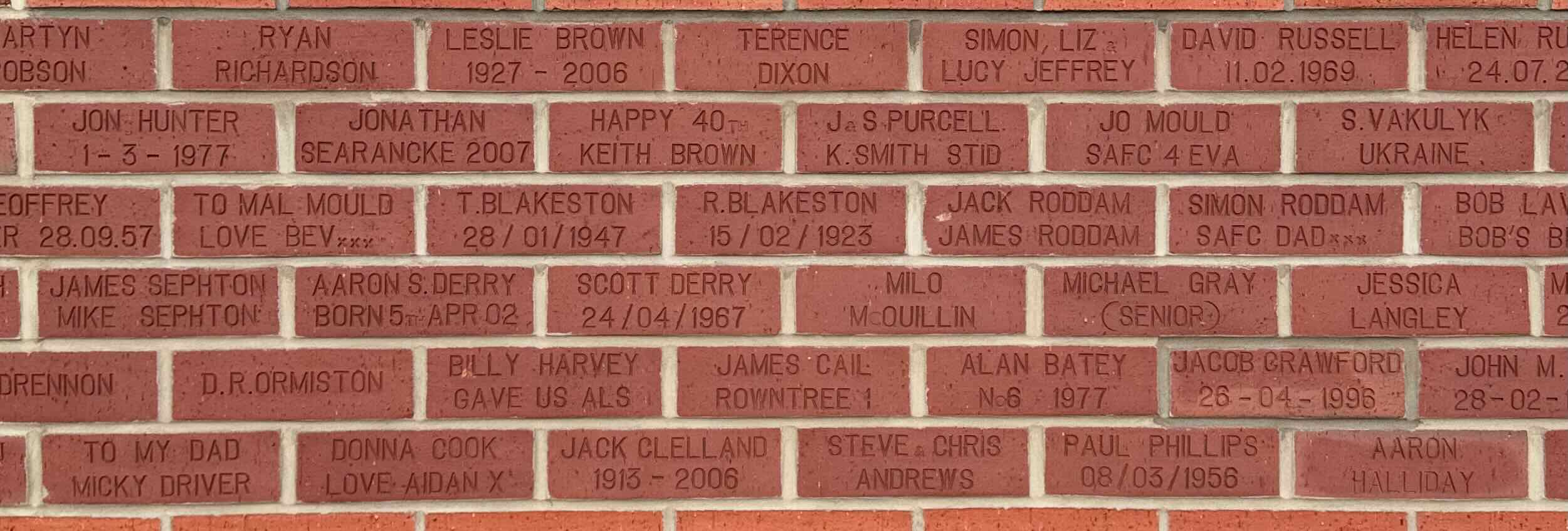 Image of brick for SIMON, LIZ & LUCY JEFFREY