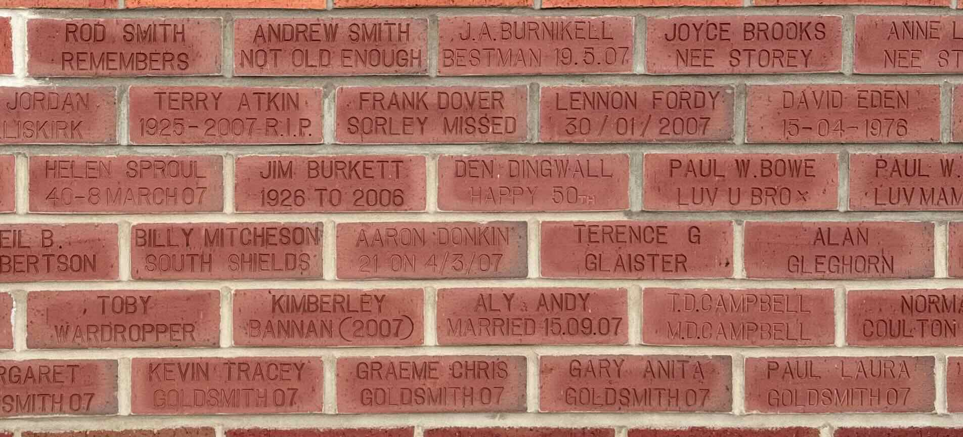Image of brick for ROD SMITH REMEMBERS