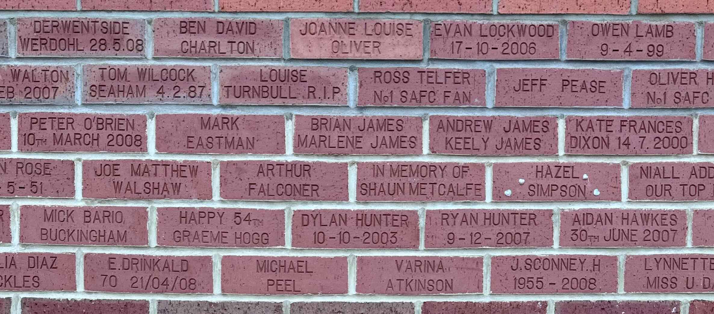 Image of brick for J. SCONNEY H 1955-2008
