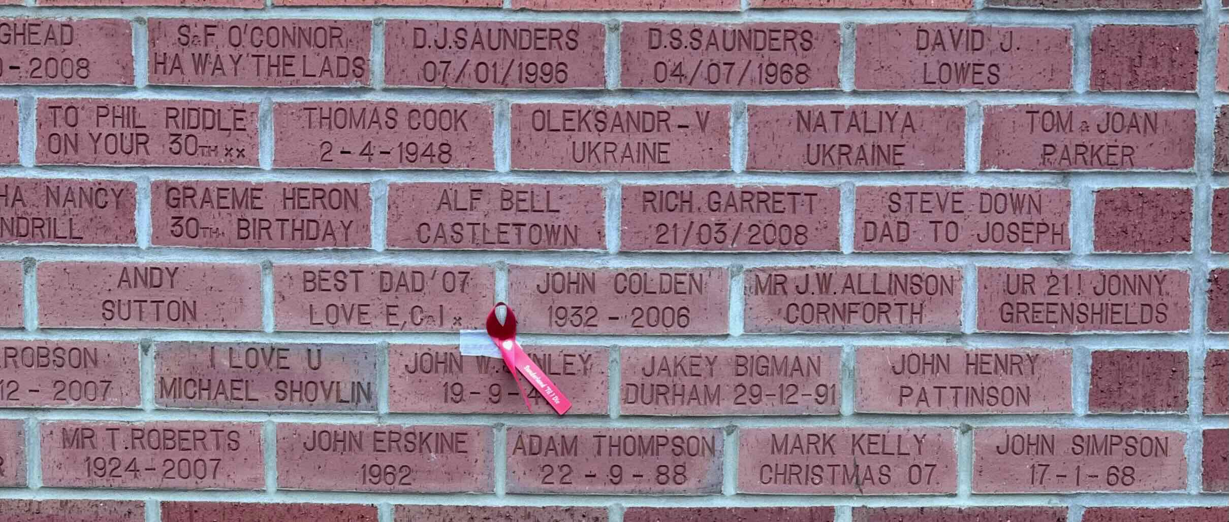 Image of brick for TO PHIL RIDDLE ON YOUR 30TH xx