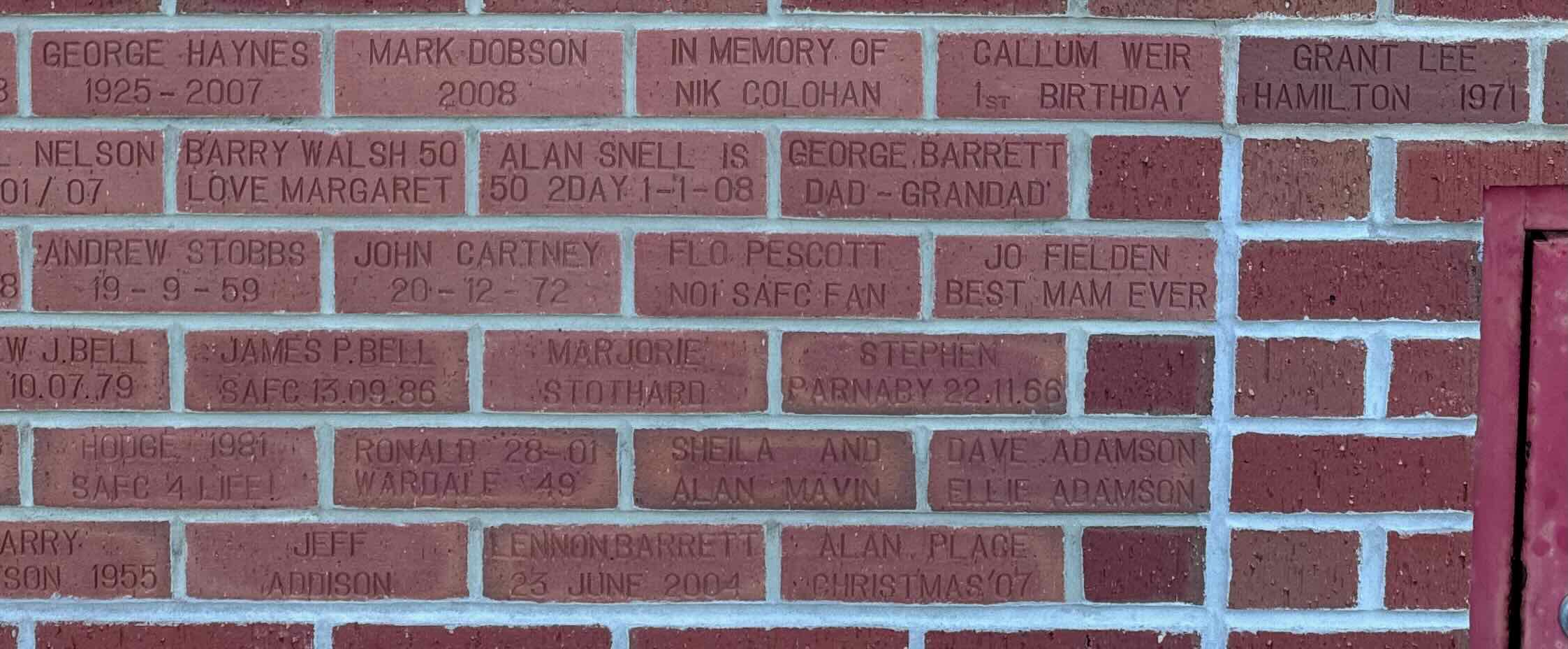 Image of brick for MARK DOBSON 2008