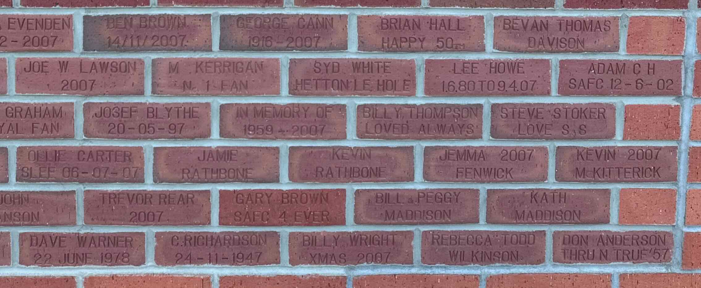 Image of brick for BRIAN HALL HAPPY 50th