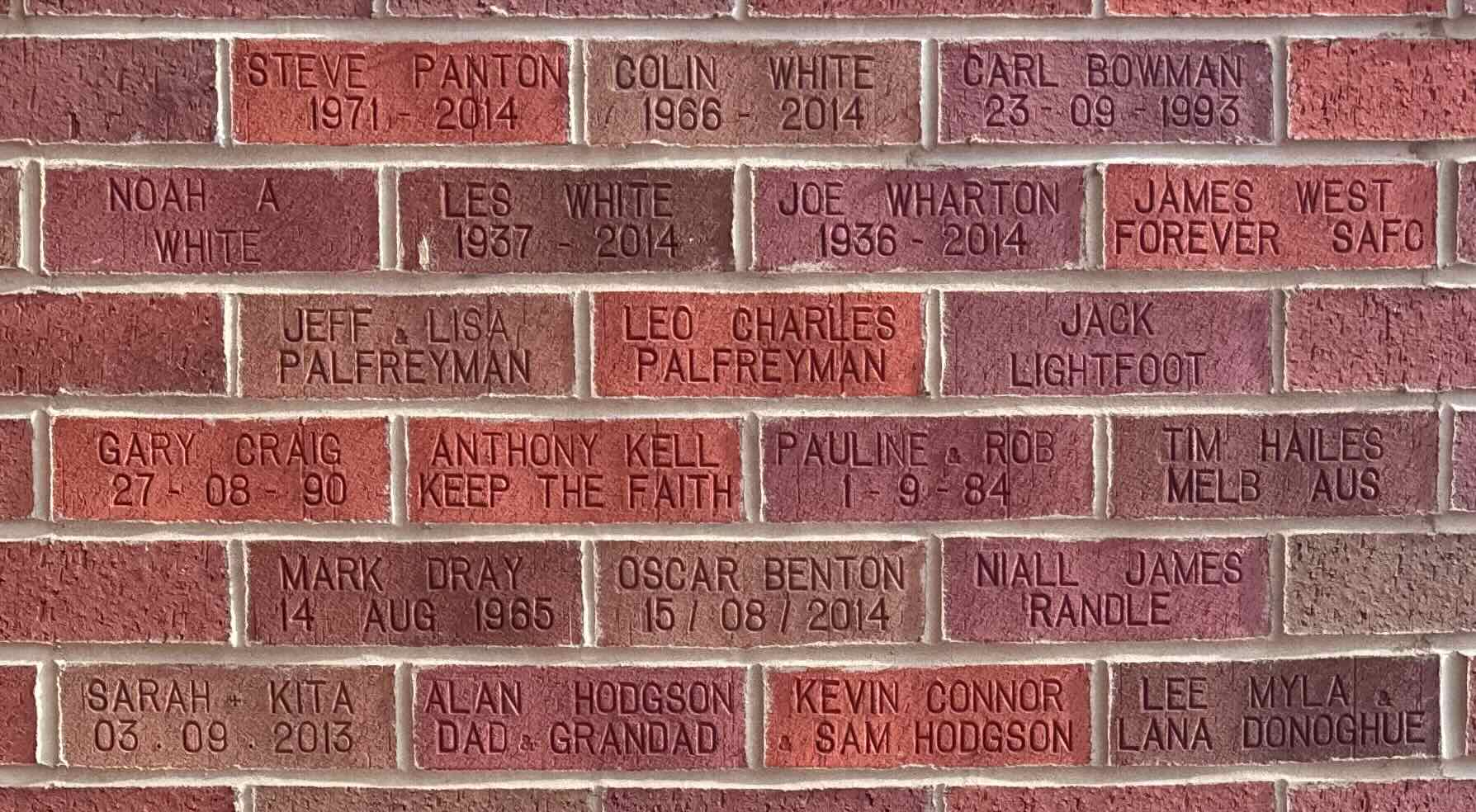Image of brick for MARK DRAY 14 AUG 1965