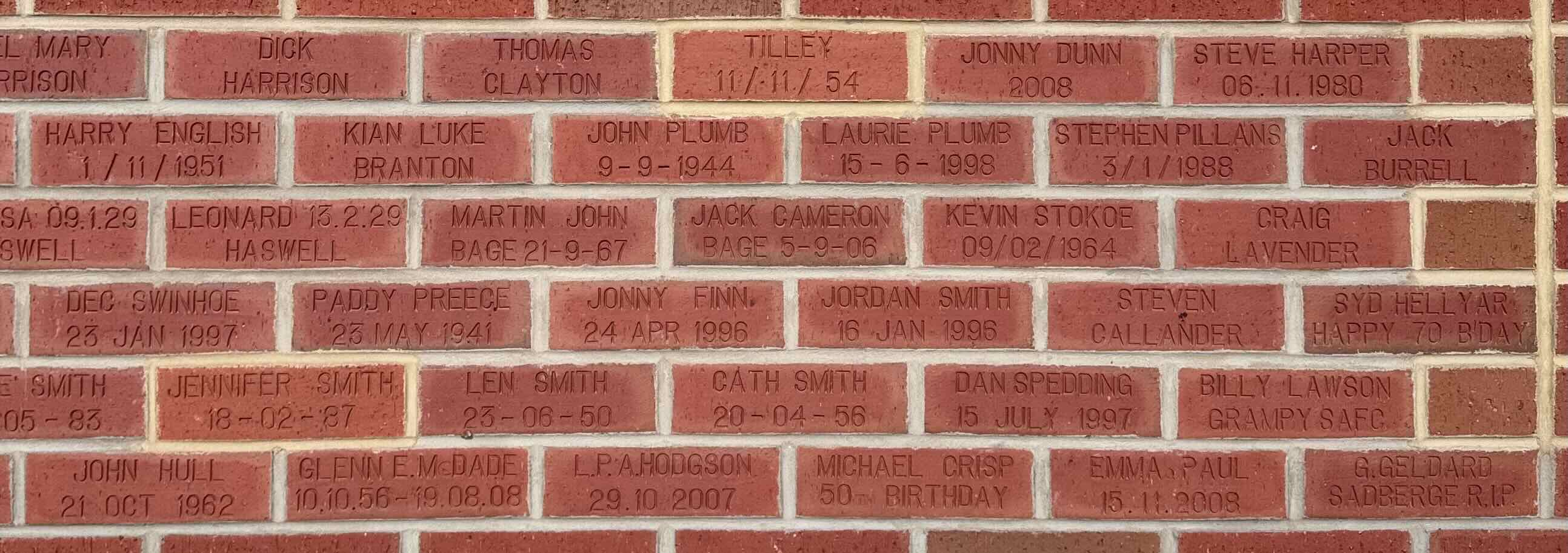 Image of brick for JOHN HULL 21 OCT 1962