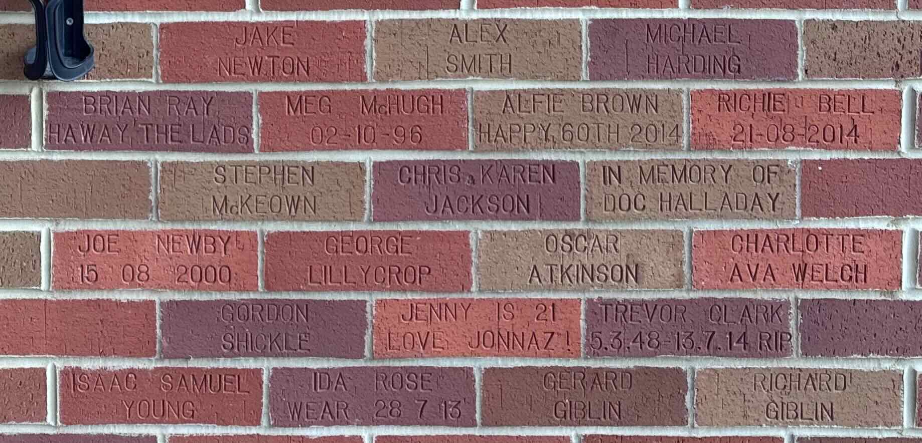 Image of brick for BRIAN RAY HAWAY THE LADS