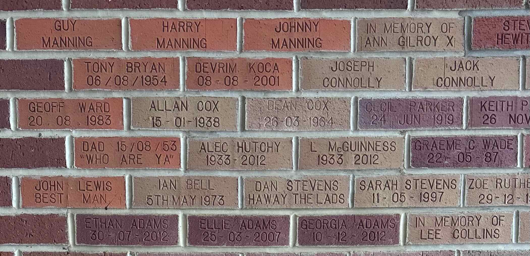 Image of brick for IAN BELL 5TH MAY 1973