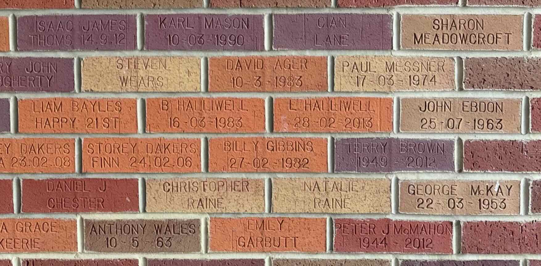 Image of brick for TERRY BROWN 1949-2012