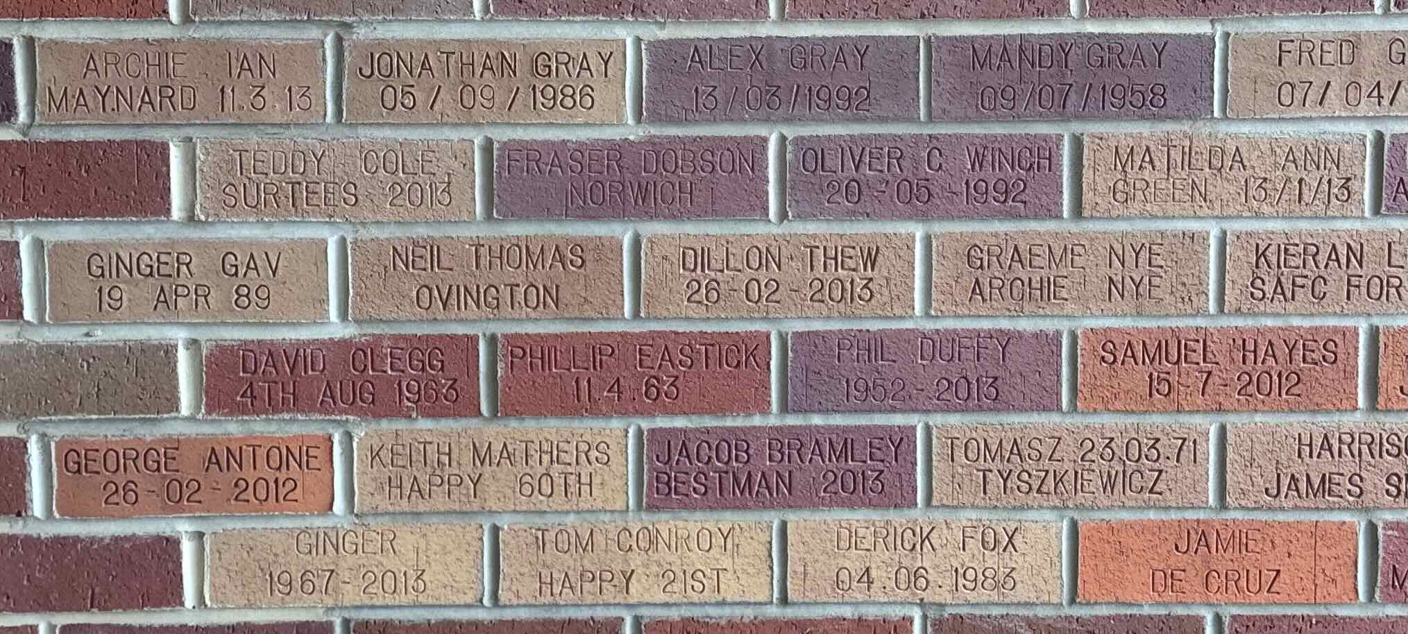 Image of brick for NEIL THOMAS OVINGTON