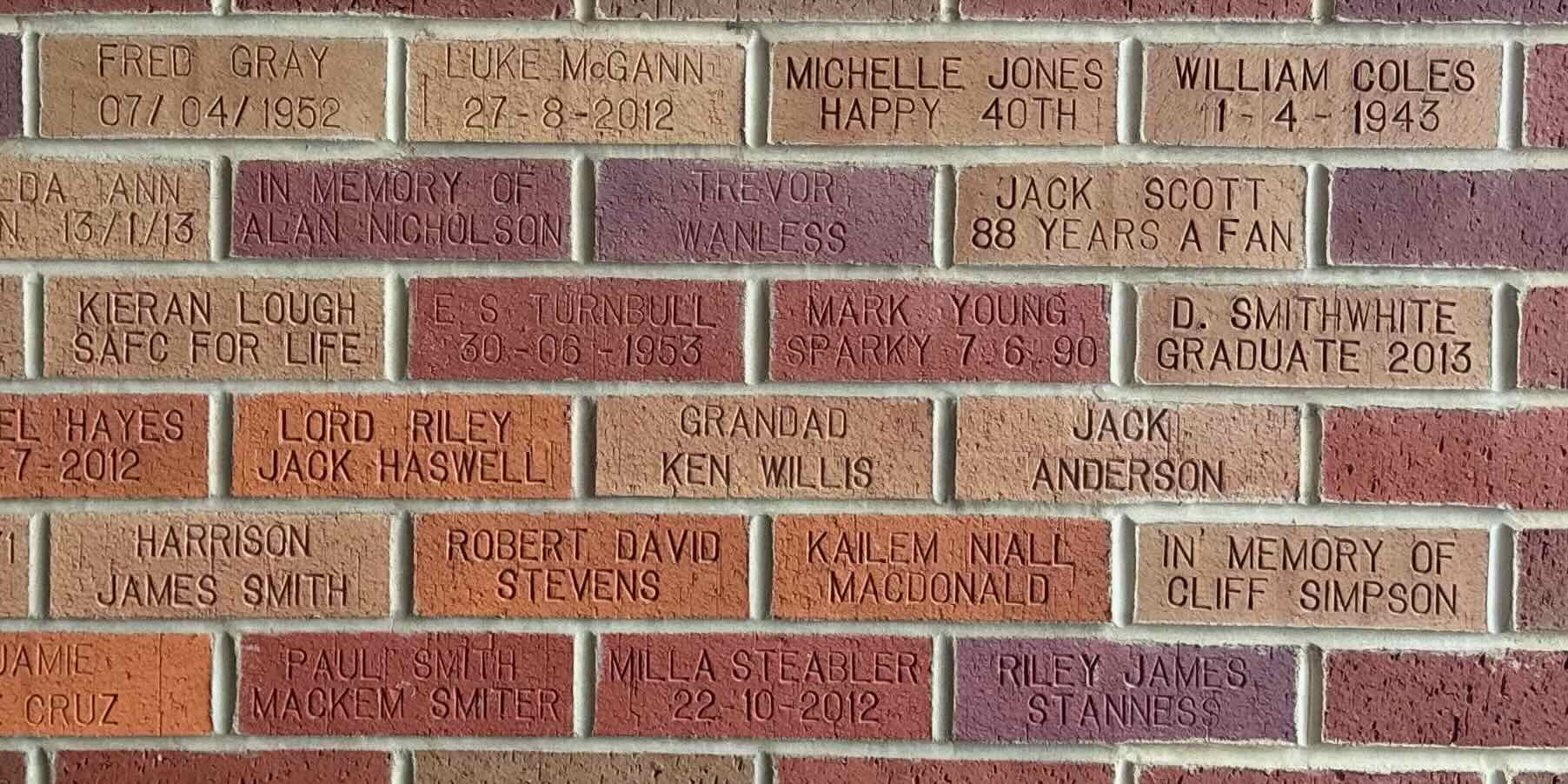 Image of brick for FRED GRAY 07/04/1952
