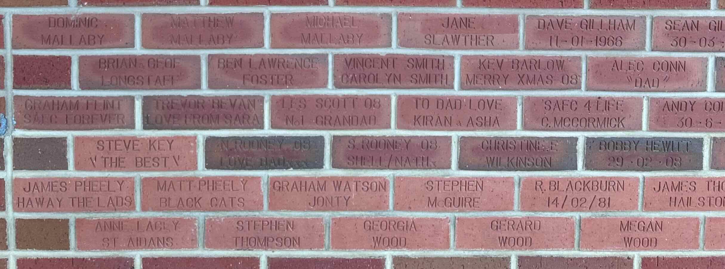 Image of brick for BOBBY HEWITT 29-02-08