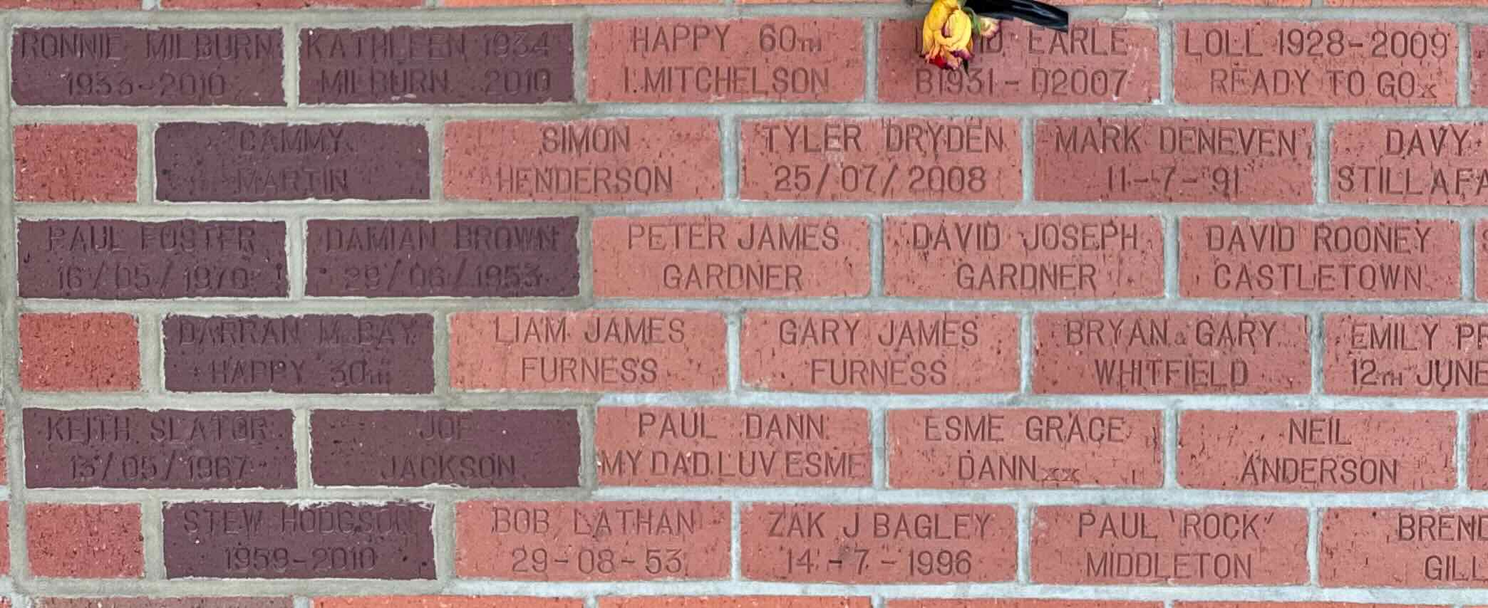 Image of brick for PETER JAMES GARDNER