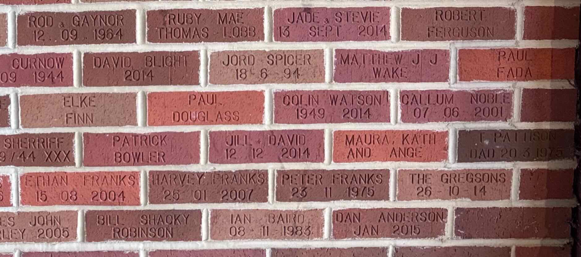 Image of brick for JILL & DAVID 12 12 2014