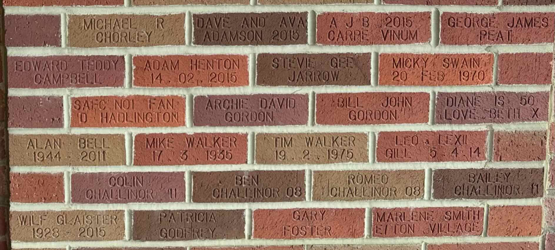 Image of brick for ALAN BELL 1944 2011