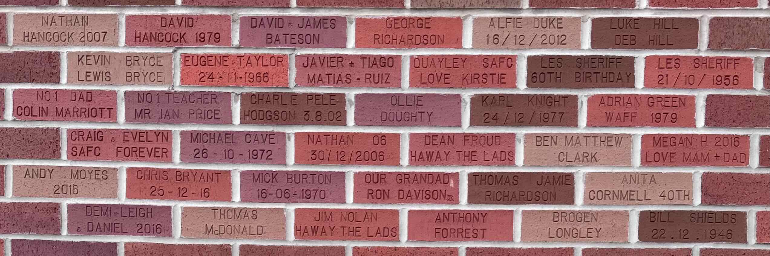 Image of brick for MICK BURTON 16-06-1970