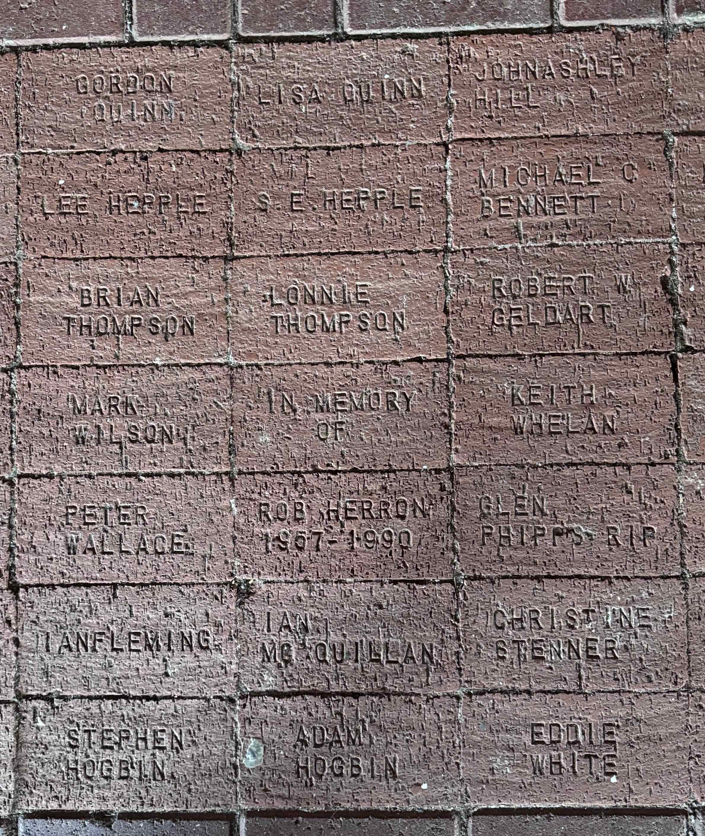 Image of brick for BRIAN THOMPSON