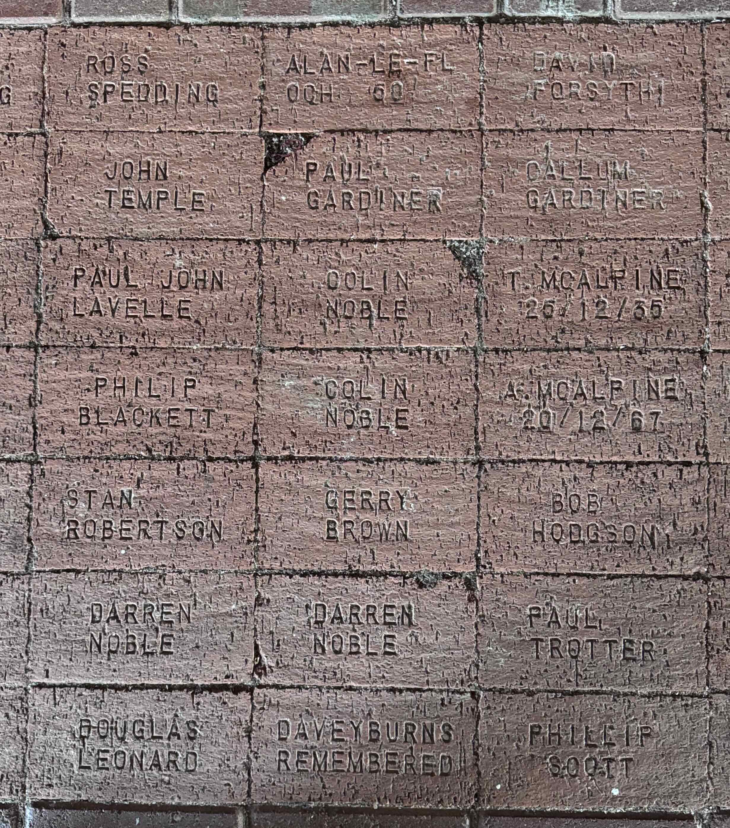 Image of brick for JOHN TEMPLE