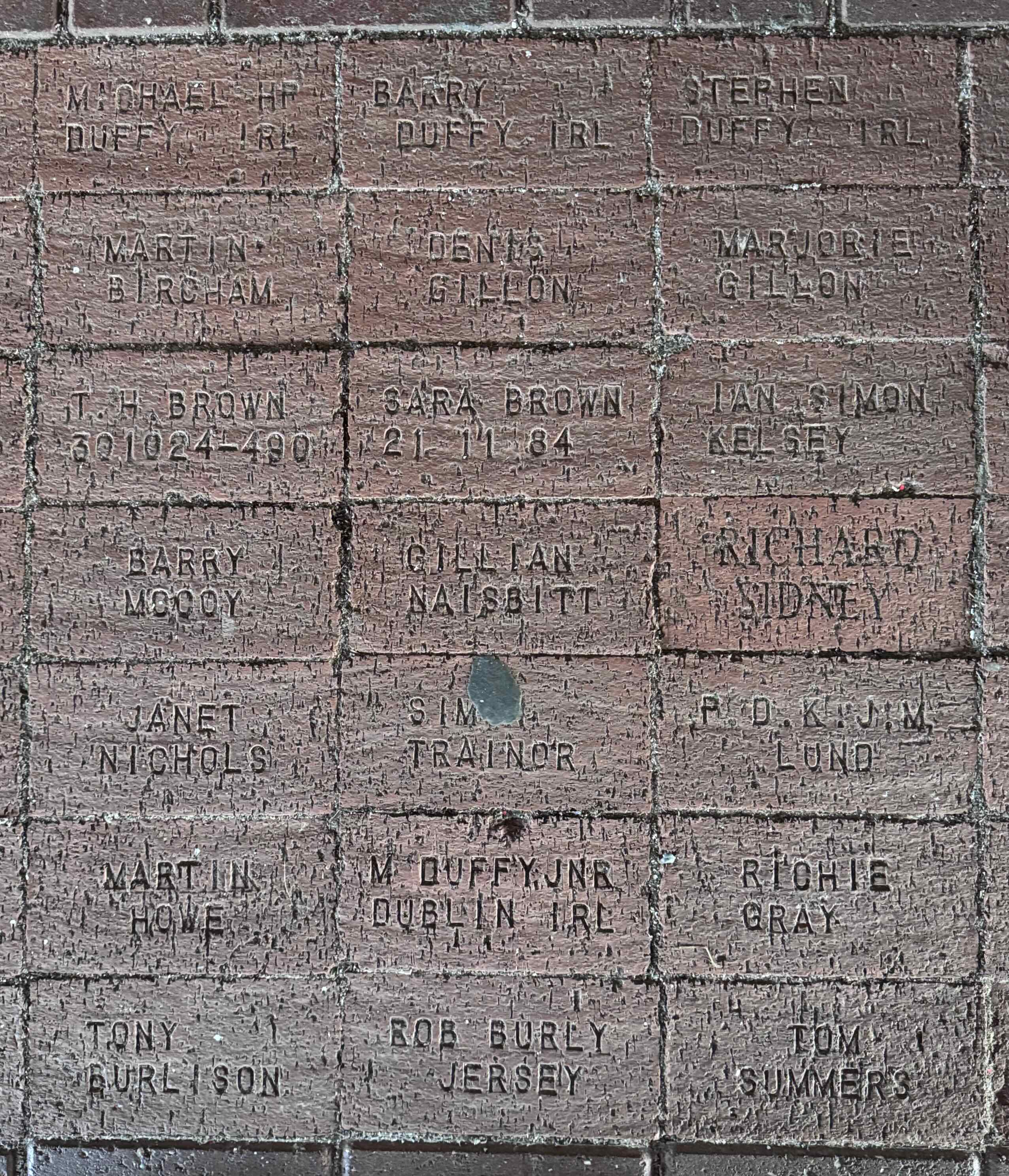 Image of brick for STEPHEN DUFFY IRL