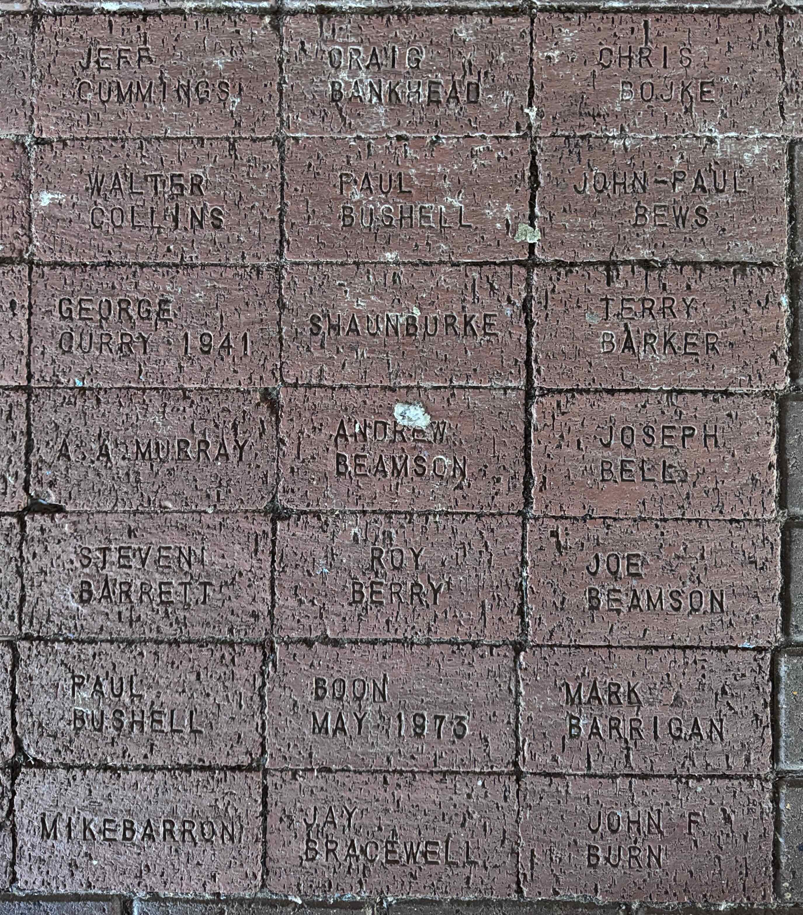 Image of brick for JEFF CUMMINGS
