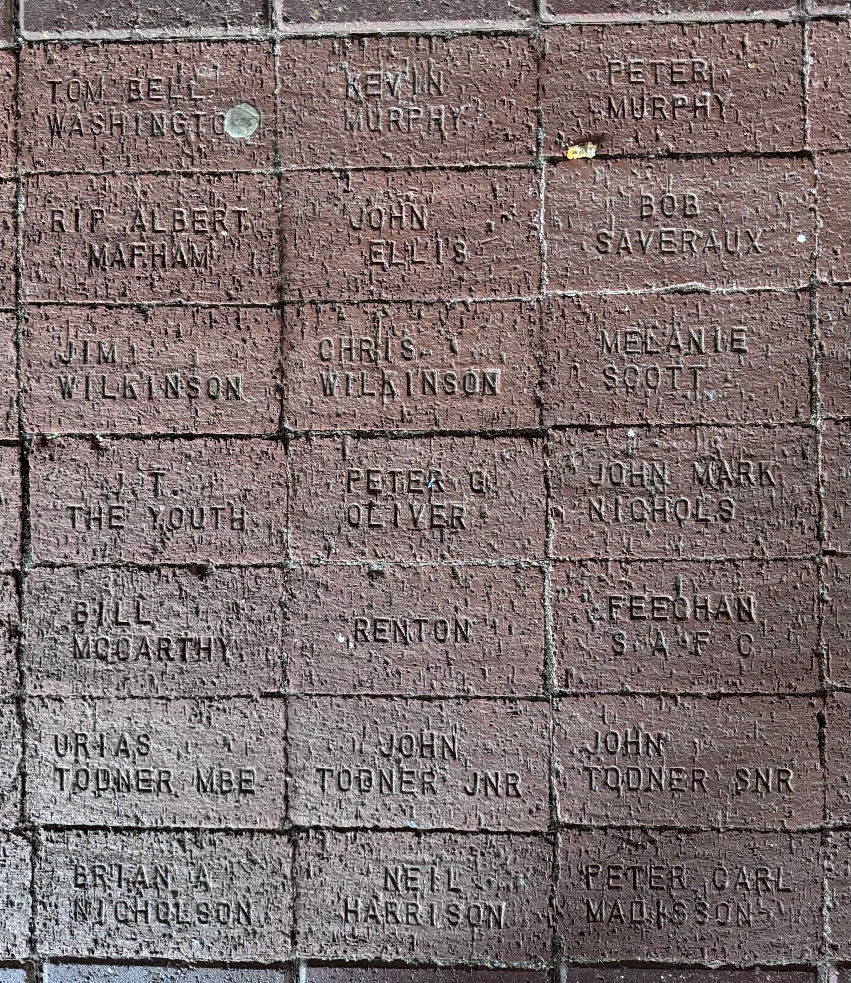 Image of brick for PETER CARL MADISSON