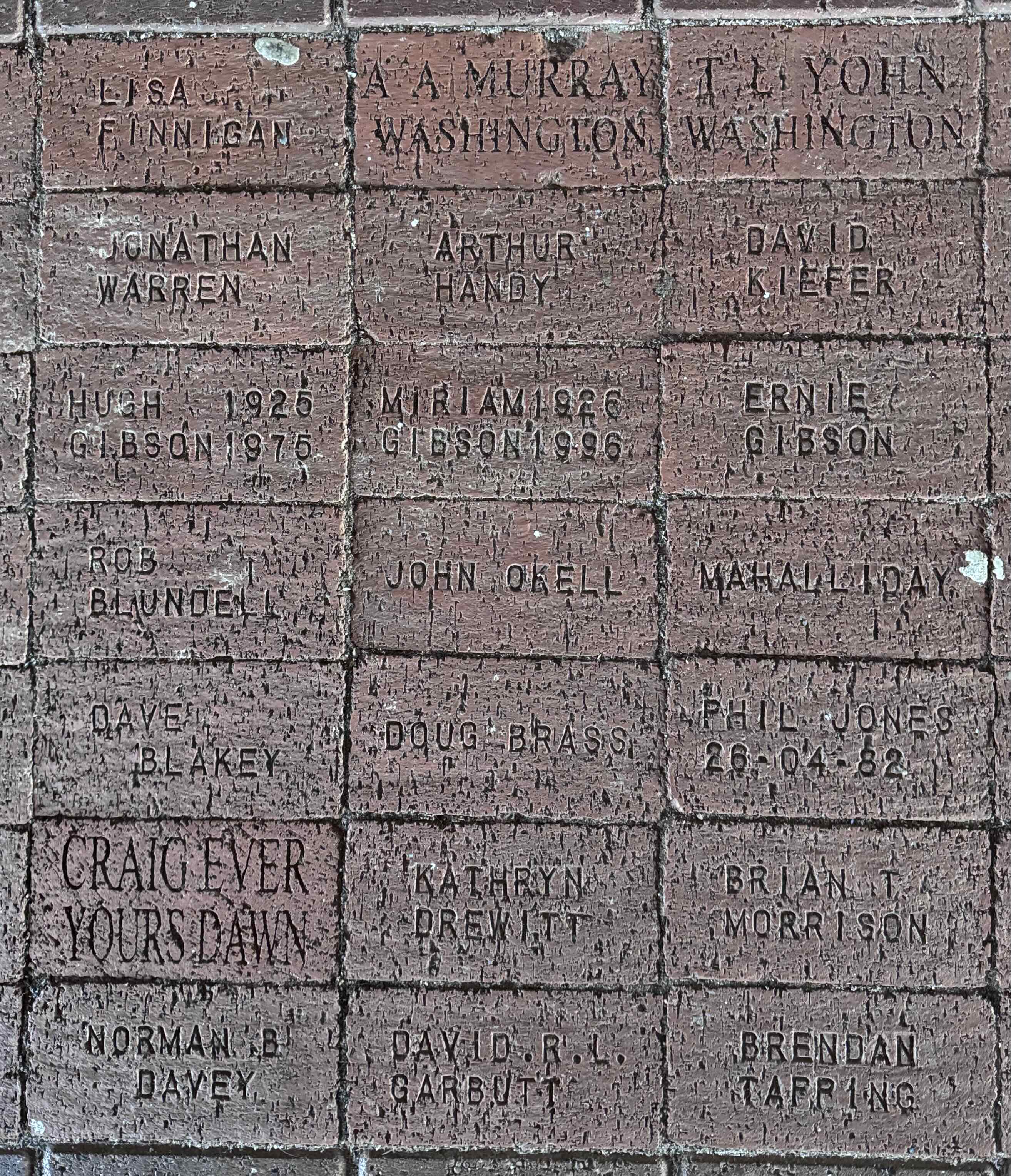 Image of brick for DOUG BRASS